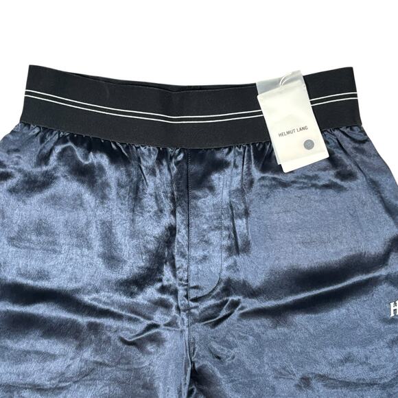 HELMET LANG BLUE SHIMMERY PANTS WITH WHITE PIPING SIZE MEDIIUM - Picture 3 of 10